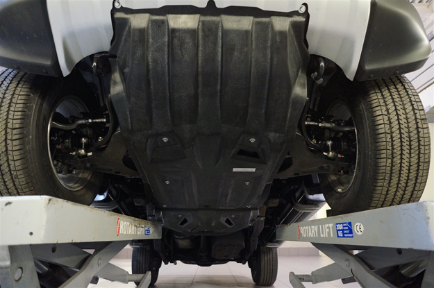 Защита картера двигателя и кпп Mitsubishi Pajero(Митсубиши Паджеро)Sport,V-2,5TD,КПП-все(08-)/ L200 ,V-2,5TD,КПП-все(06-15)+РК из 2-х частей