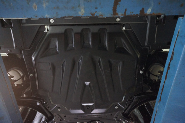 Защита картера двигателя и кпп Mitsubishi Outlander (Митсубиши Аутлендер) V-3,0 (2013-10.2015) (композит 8 мм)