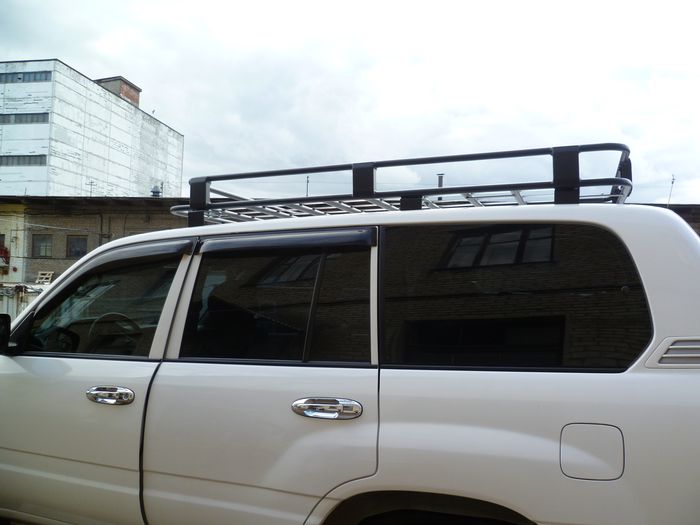 Алюминиевый силовой багажник Toyota Land Cruiser люкс Алюминиевый силовой багажник Toyota Land Cruiser люкс