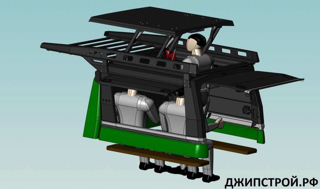 Каркас грузовой многофункциональный - УАЗ Патриот (комплектация 8)