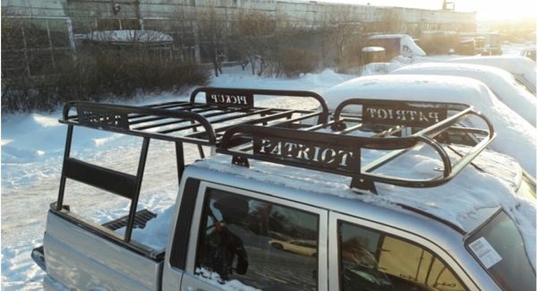 Багажник на УАЗ Патриот Пикап "Навигатор" с каркасом кунга