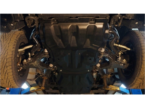 Защита картера двигателя и КПП для Toyota Tundra, V-5.7; 4WD с 2013- из 2-х частей
