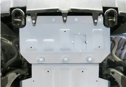 Защита радиатора для Toyota Tundra 2007-н.в., алюминий 6 мм, крепеж в комплекте