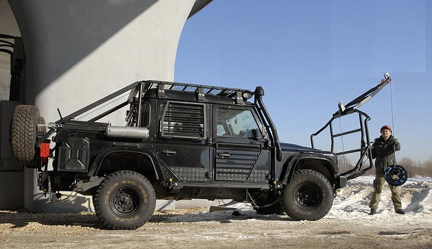 Багажник-площадка экспедиционный алюминиевый - Land Rover Defender пикап.