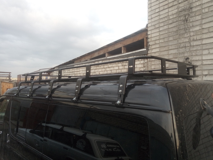 Багажник алюминиевый на крышу Тойота Хиайс 2012 г.