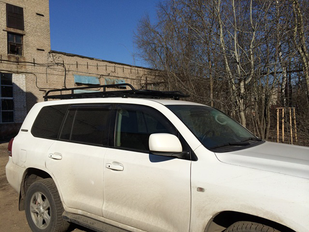 Алюминиевый багажник  Toyota Land Cruiser 200