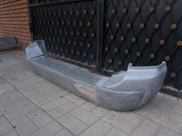 Стекло-пластиковый силовой задний бампер на Mitsubishi Pajero Sport I