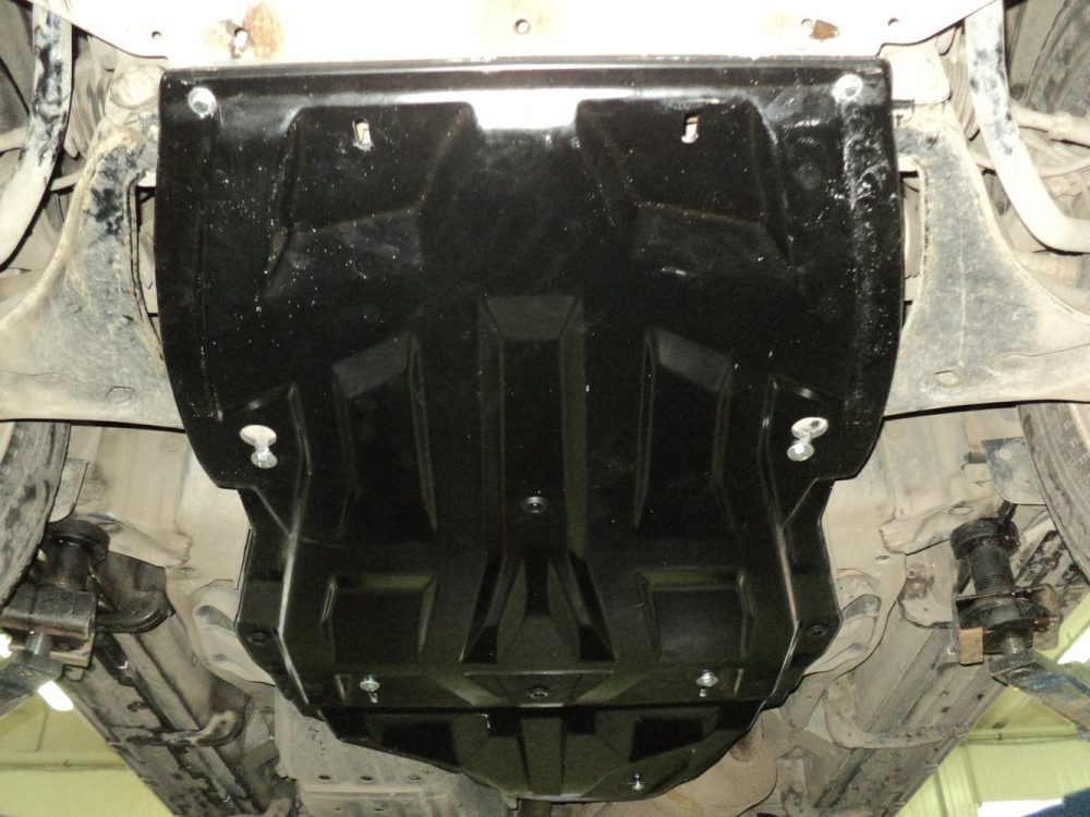 Защита картера двигателя и радиатора Mitsubishi Pajero (Митсубиши Паджеро) IV,V-3,0;3,2TD (06-)