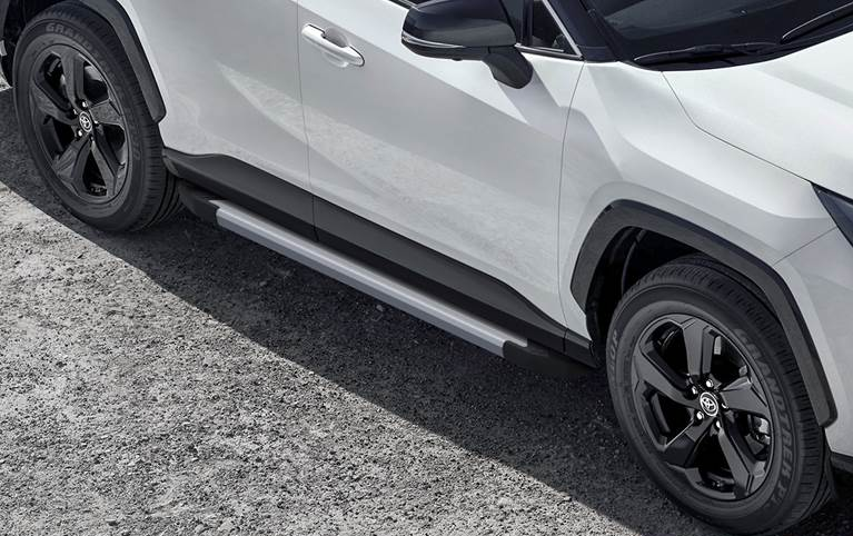 Порог-площадка "Silver" для Toyota RAV 4 2019-