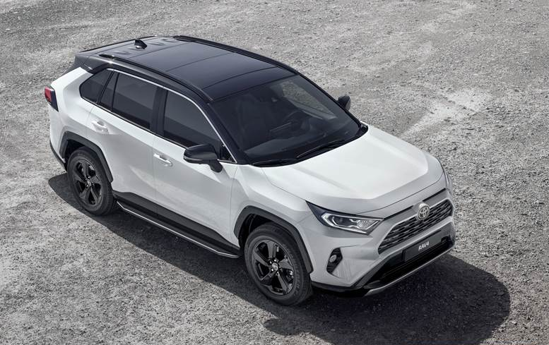 Порог-площадка "Premium" для Toyota RAV 4 2019-