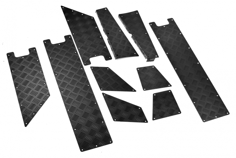Накладки боковые LAND ROVER Defender 110 (комплект, 10 частей), чёрные